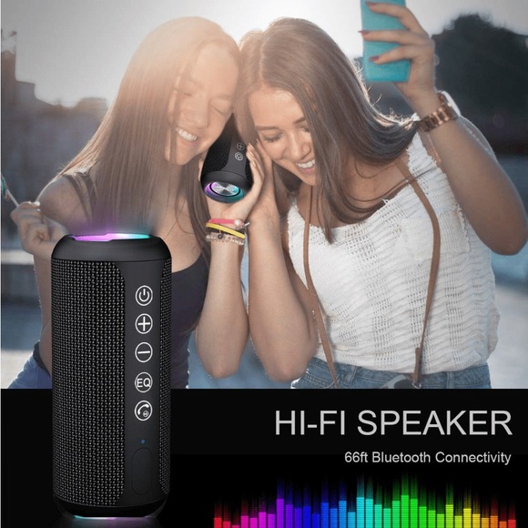 Ortizan Portable IPX7 Waterproof Wireless Bluetooth Speaker